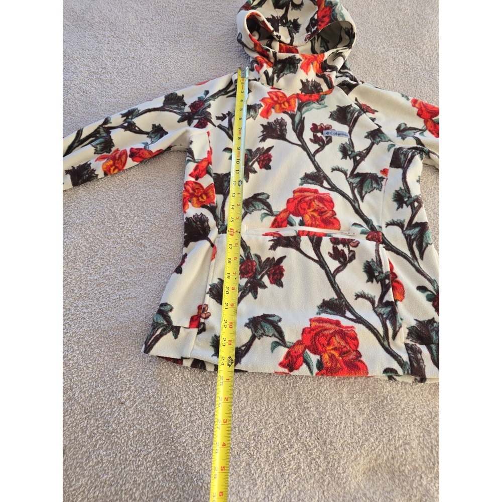 Columbia Ali Peak Hooded Fleece All-Over Floral Print Cowl Neck Sz M Boho-chic - Picture 10 of 13